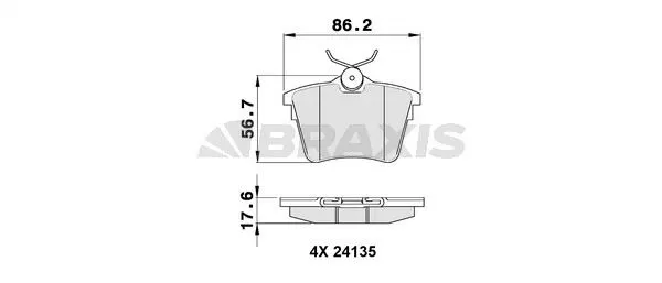 DİSK BALATA BRAXIS AA0105