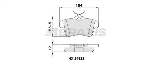 DİSK BALATA BRAXIS AA0106