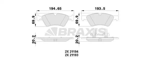 DİSK BALATA BRAXIS AA0123
