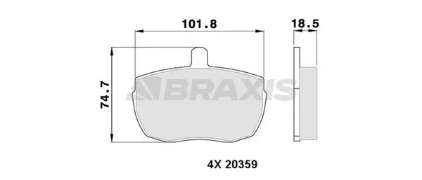 DİSK BALATA BRAXIS AA0304
