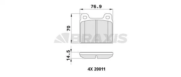 DİSK BALATA BRAXIS AA0376