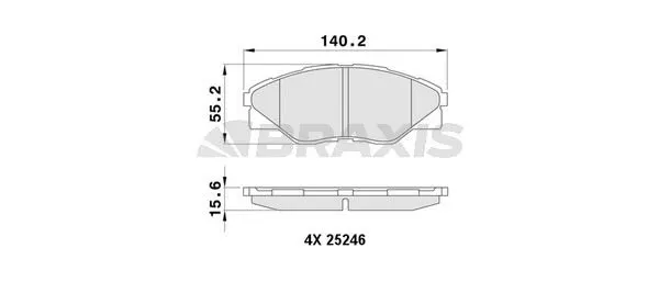 DİSK BALATA BRAXIS AA0457
