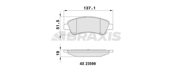 DİSK BALATA BRAXIS AB0003
