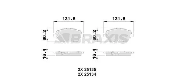 DİSK BALATA BRAXIS AB0025
