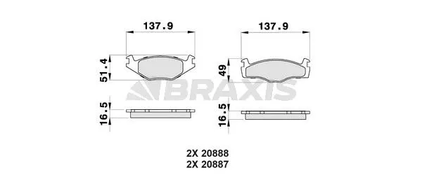 DİSK BALATA BRAXIS AB0026
