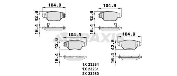 DİSK BALATA BRAXIS AB0043