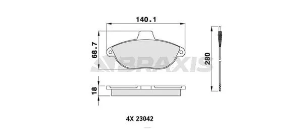 DİSK BALATA BRAXIS AB0064