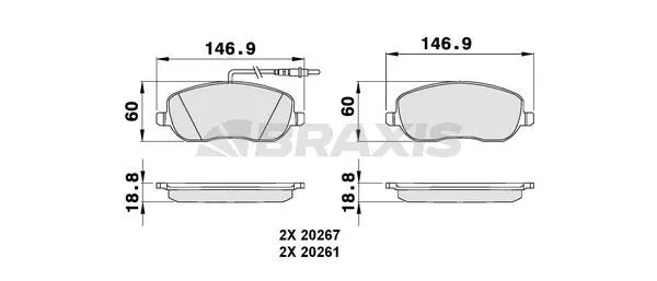 DİSK BALATA BRAXIS AB0075