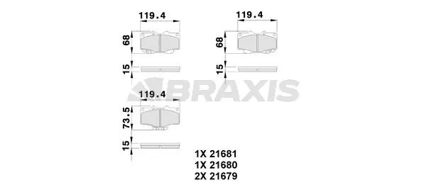 DİSK BALATA BRAXIS AB0115