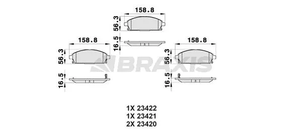 DİSK BALATA BRAXIS AB0166