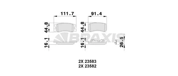 DİSK BALATA BRAXIS AB0246