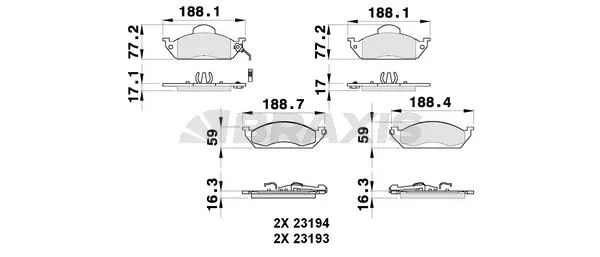 DİSK BALATA BRAXIS AB0263