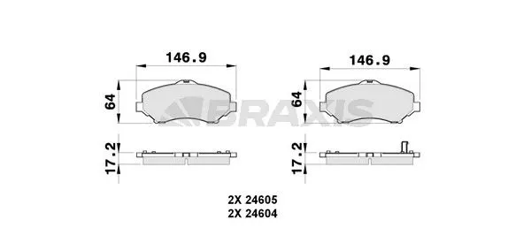 DİSK BALATA BRAXIS AB0268