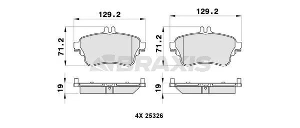 DİSK BALATA BRAXIS AB0283
