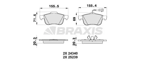 DİSK BALATA BRAXIS AB0348