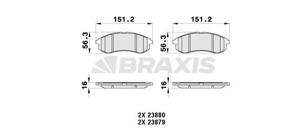 DİSK BALATA BRAXIS AB0372