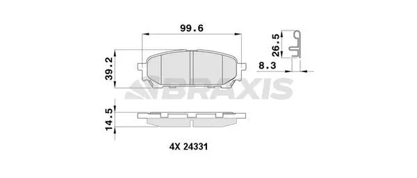 DİSK BALATA BRAXIS AB0483