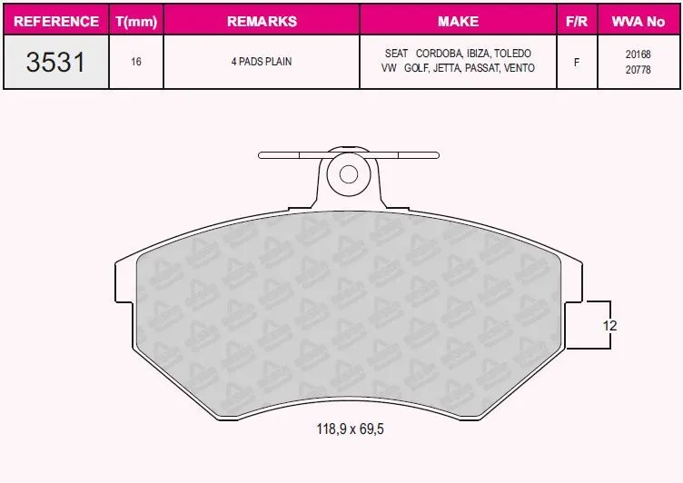DİSK BALATA GRAP 93531