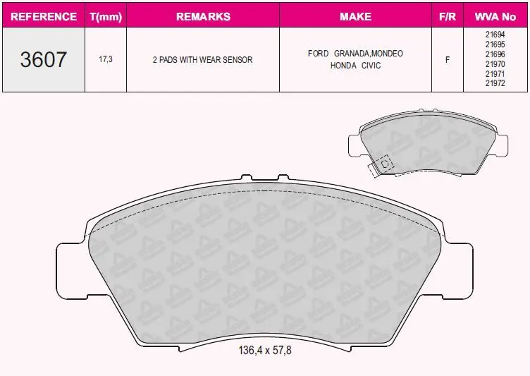 DİSK BALATA GRAP 93607