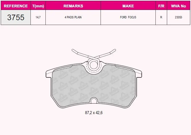 DİSK BALATA GRAP 93755