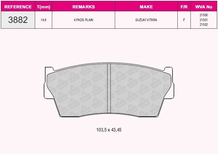 DİSK BALATA GRAP 93882