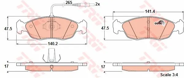 DİSK BALATA TRW GDB1104