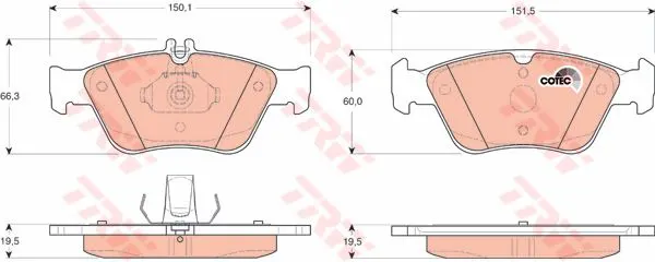 DİSK BALATA TRW GDB1205