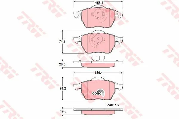 DİSK BALATA TRW GDB1275