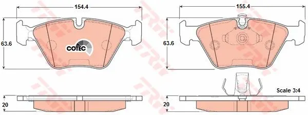 DİSK BALATA TRW GDB1404