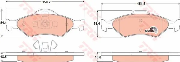 DİSK BALATA TRW GDB1418