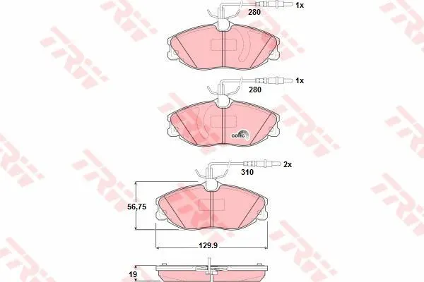 DİSK BALATA TRW GDB1423