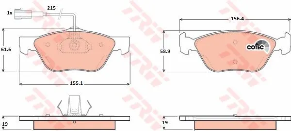 DİSK BALATA TRW GDB1445