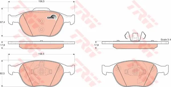 DİSK BALATA TRW GDB1532