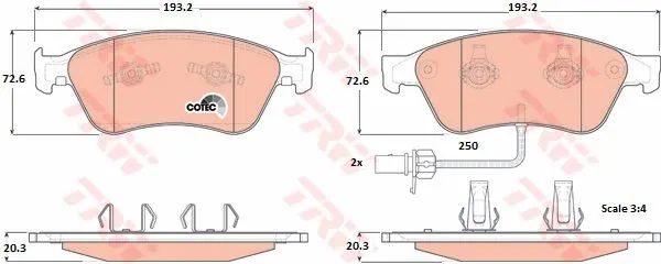 DİSK BALATA TRW GDB1553