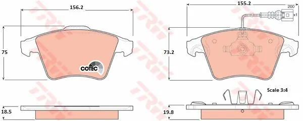 DİSK BALATA TRW GDB1555