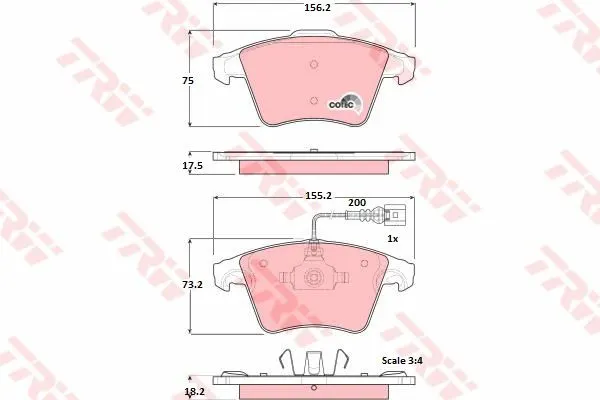 DİSK BALATA TRW GDB1556