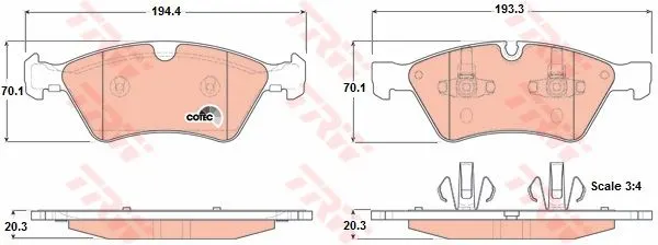 DİSK BALATA TRW GDB1642