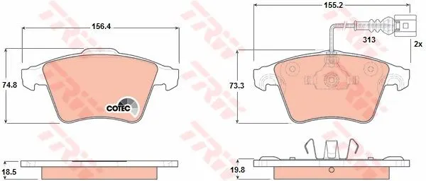 DİSK BALATA TRW GDB1651