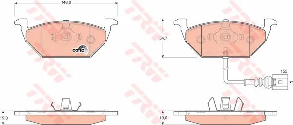 DİSK BALATA TRW GDB1658
