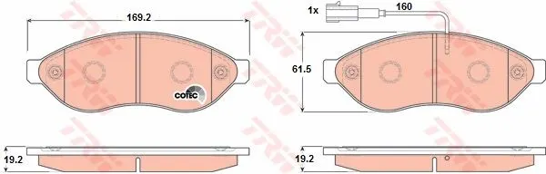 DİSK BALATA TRW GDB1681