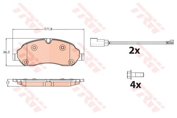 DİSK BALATA TRW GDB2117