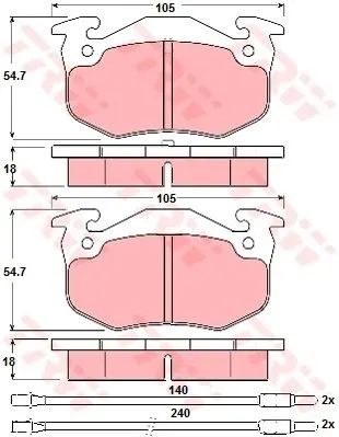 DİSK BALATA TRW GDB313