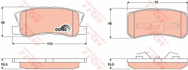 DİSK BALATA TRW GDB3247