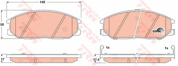 DİSK BALATA TRW GDB3297