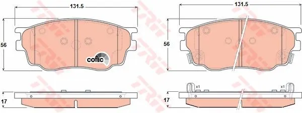 DİSK BALATA TRW GDB3309