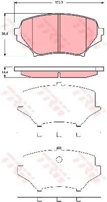 DİSK BALATA TRW GDB3401
