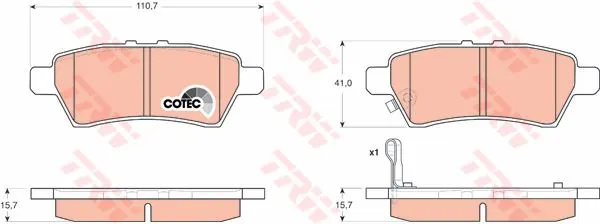 DİSK BALATA TRW GDB3405