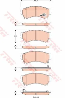 DİSK BALATA TRW GDB3501