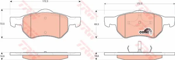 DİSK BALATA TRW GDB4128