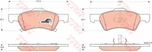 DİSK BALATA TRW GDB4129